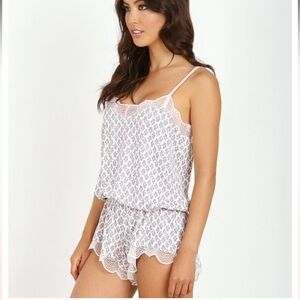 Eberjey By The Sea Teddy Pearl Pink/Oyster Sz large